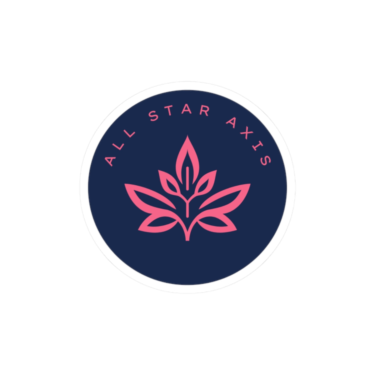 All Star Axis Floral Logo Sticker