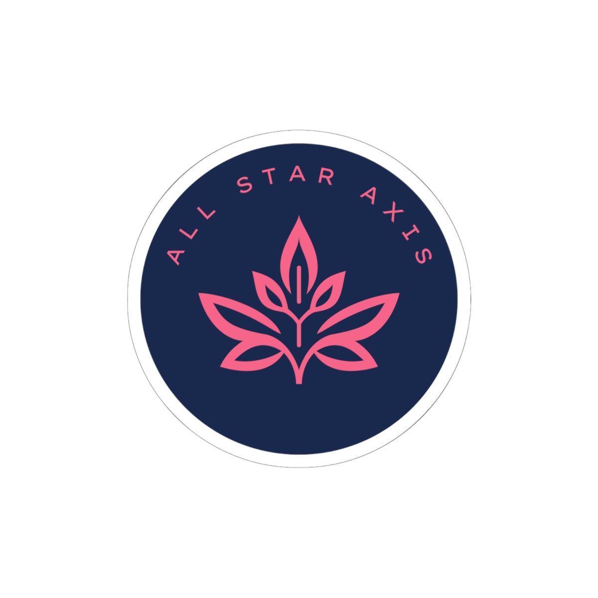 All Star Axis Floral Logo Sticker