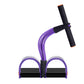 Natural Latex Foot Pedal Resistance Pull Rope Fitness Expander with Handles