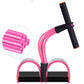 Natural Latex Foot Pedal Resistance Pull Rope Fitness Expander with Handles