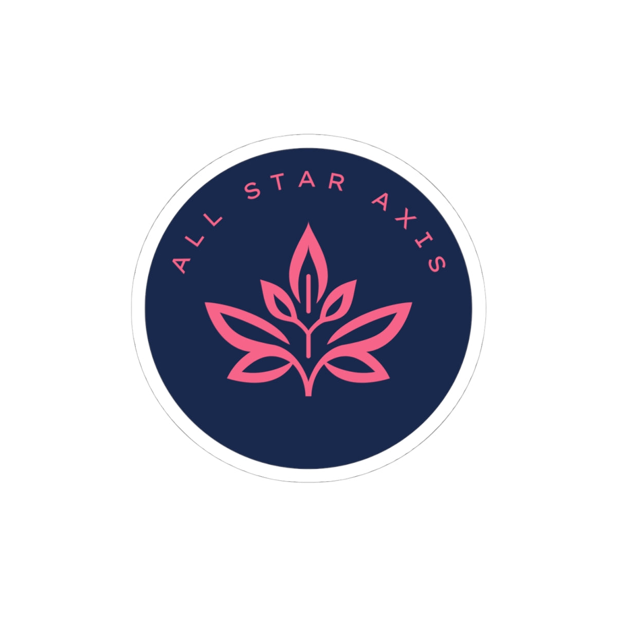 All Star Axis Floral Logo Sticker