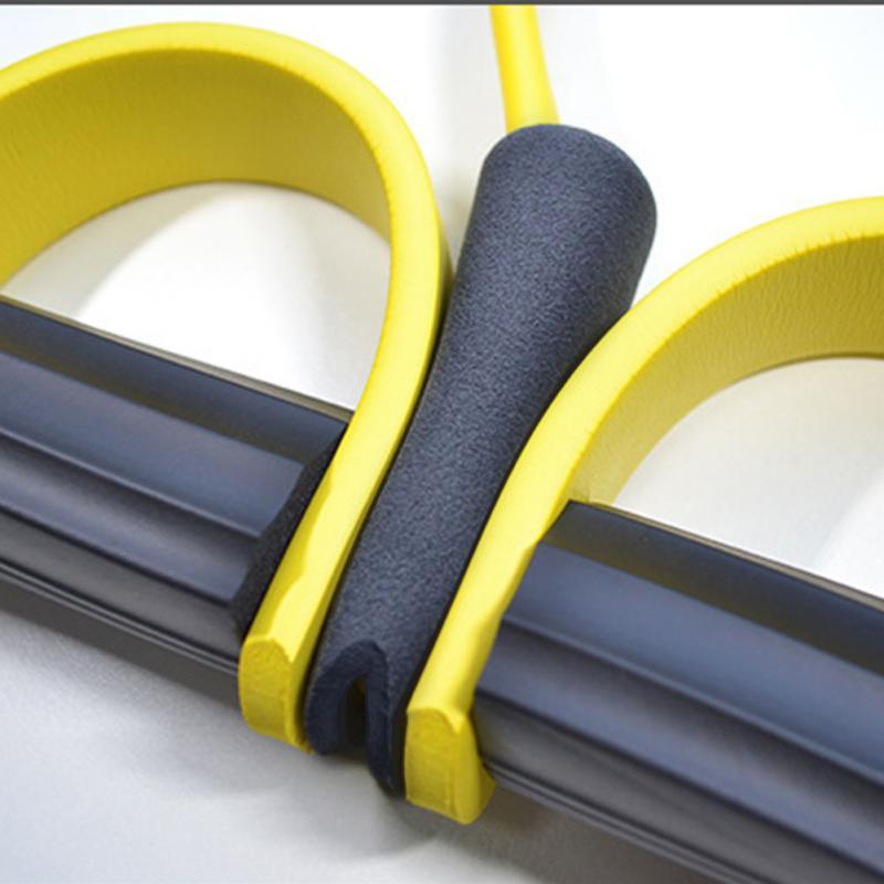 Natural Latex Foot Pedal Resistance Pull Rope Fitness Expander with Handles