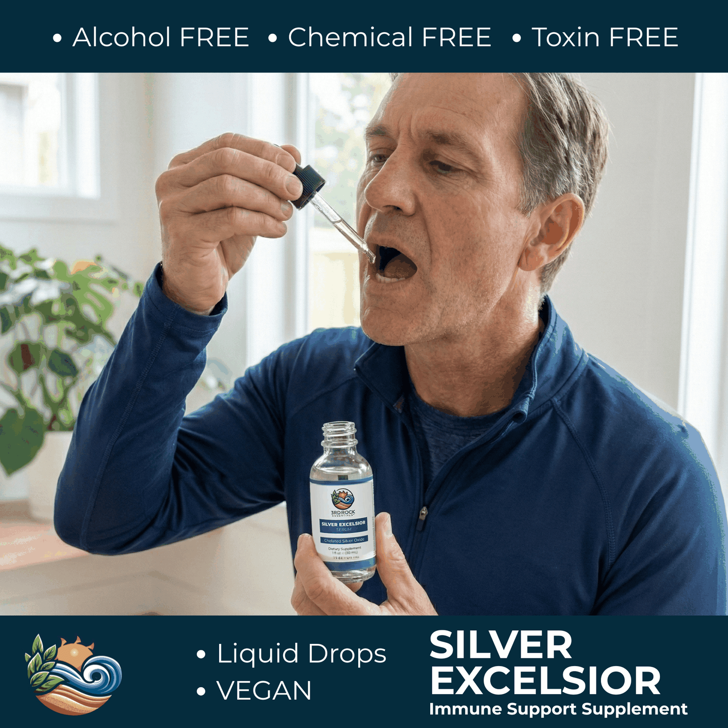 Silver Excelsior Serum - 4000 PPM Silver Oxide Immne Support Supplement