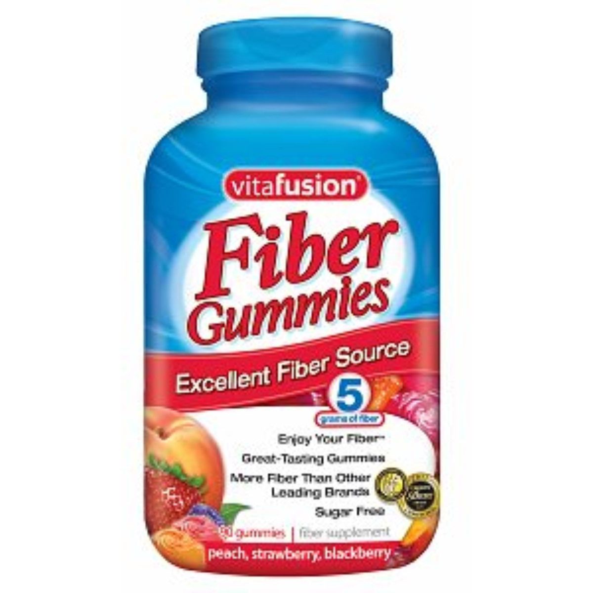 Vitafusion Fiber Well Sugar-Free Gummies Peach