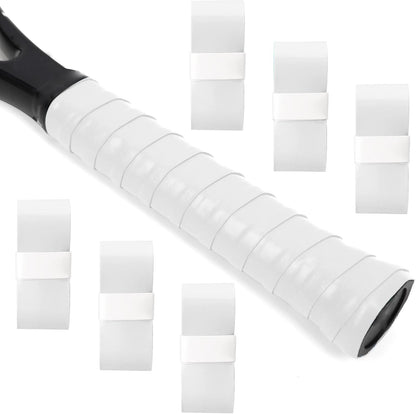 LK Sports Tennis Grip Tape Precut Anti-Slip Overgrip Six-Pack White Replacement