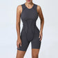 Women's Padded Sport Jumpsuit Gym Fitness Activewear