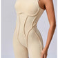 Women's Padded Sport Jumpsuit Gym Fitness Activewear