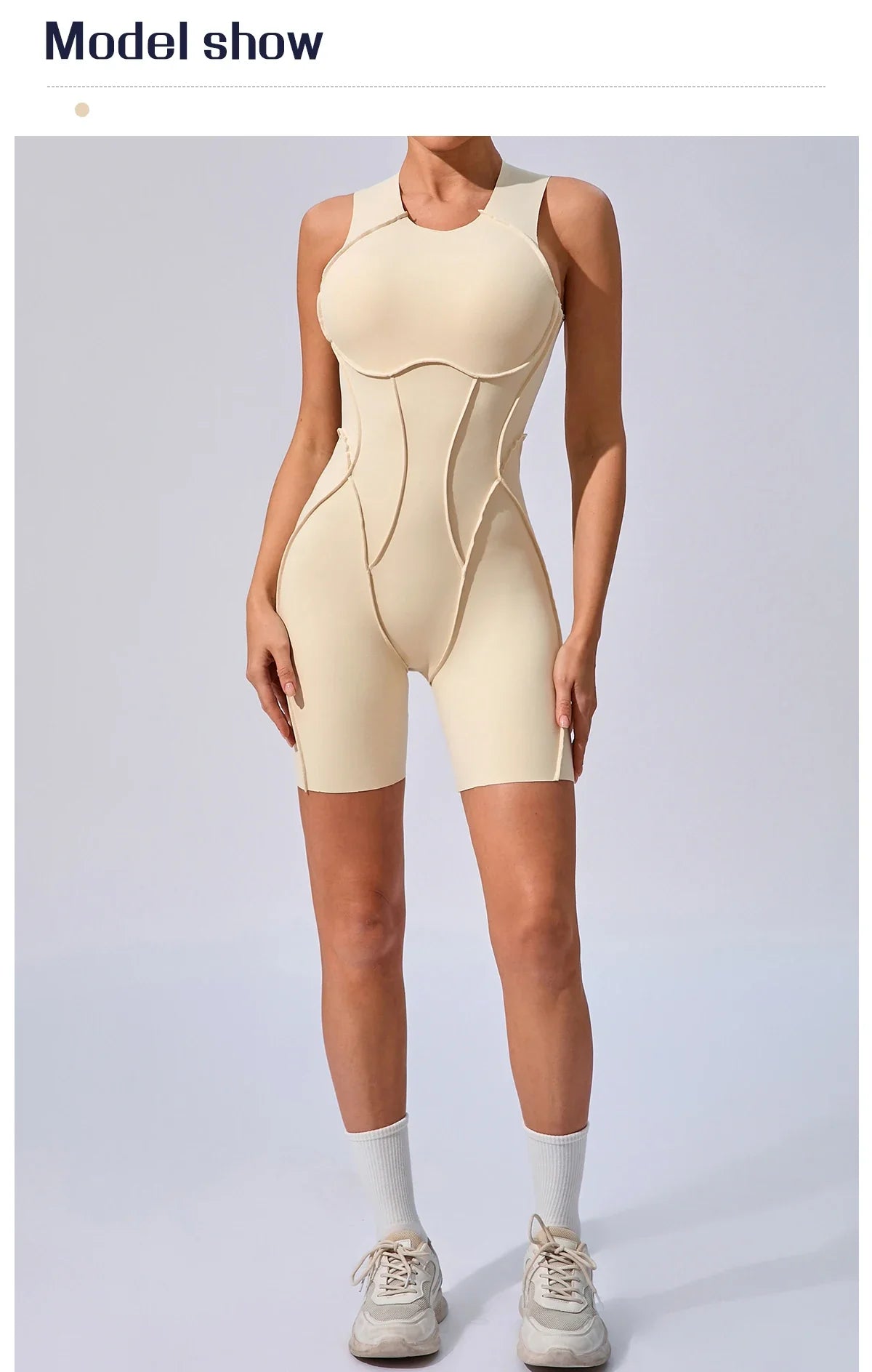 Women's Padded Sport Jumpsuit Gym Fitness Activewear