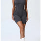 Women's Padded Sport Jumpsuit Gym Fitness Activewear