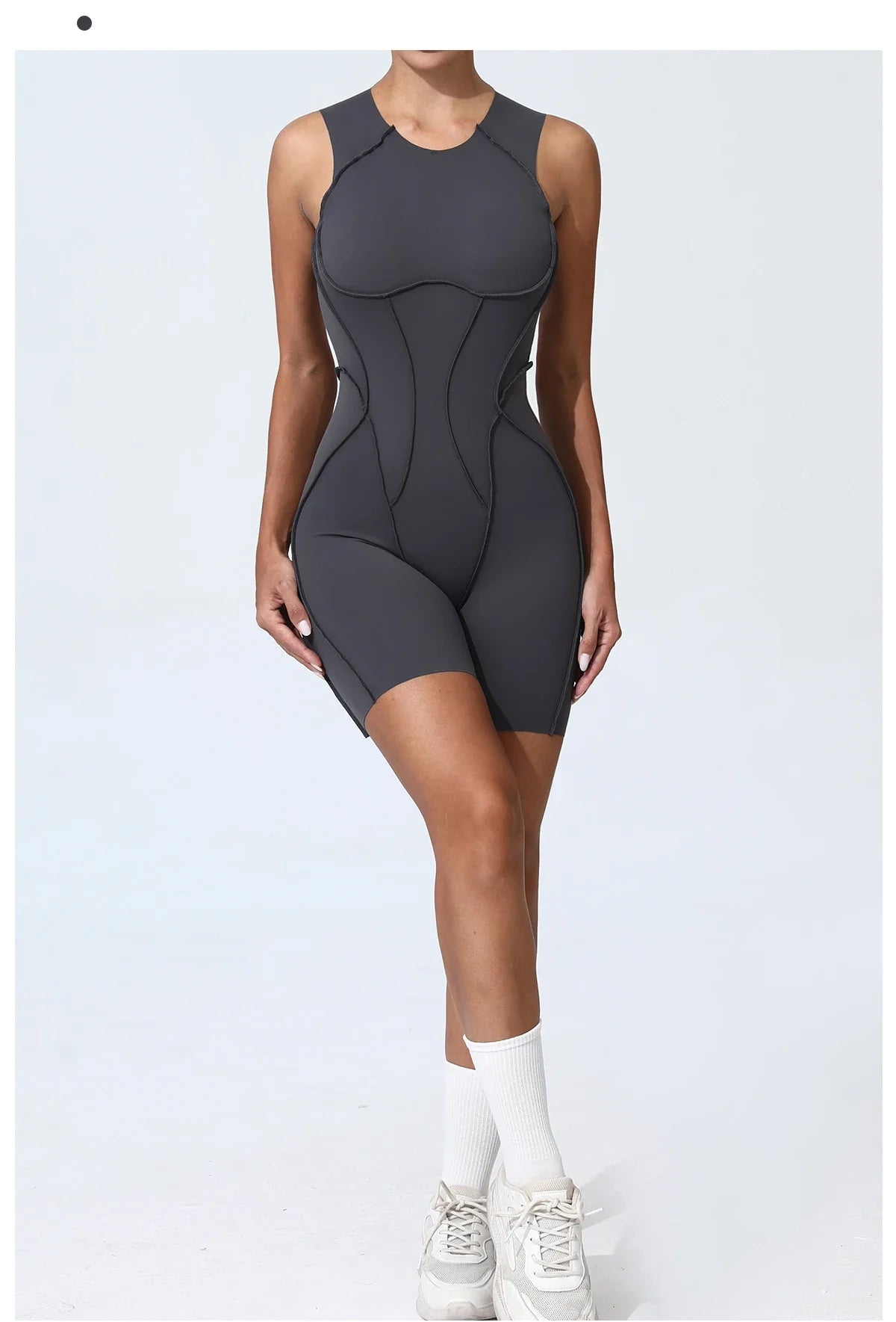 Women's Padded Sport Jumpsuit Gym Fitness Activewear