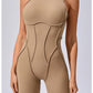 Women's Padded Sport Jumpsuit Gym Fitness Activewear