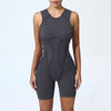 Women's Padded Sport Jumpsuit Gym Fitness Activewear