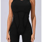 Women's Padded Sport Jumpsuit Gym Fitness Activewear