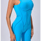 Women's Padded Sport Jumpsuit Gym Fitness Activewear
