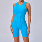 Women's Padded Sport Jumpsuit Gym Fitness Activewear