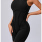 Women's Padded Sport Jumpsuit Gym Fitness Activewear
