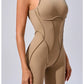 Women's Padded Sport Jumpsuit Gym Fitness Activewear