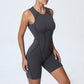 Women's Padded Sport Jumpsuit Gym Fitness Activewear
