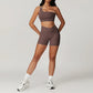 Women's Tracksuit Push-Up Workout Sportswear Tights Short Activewear