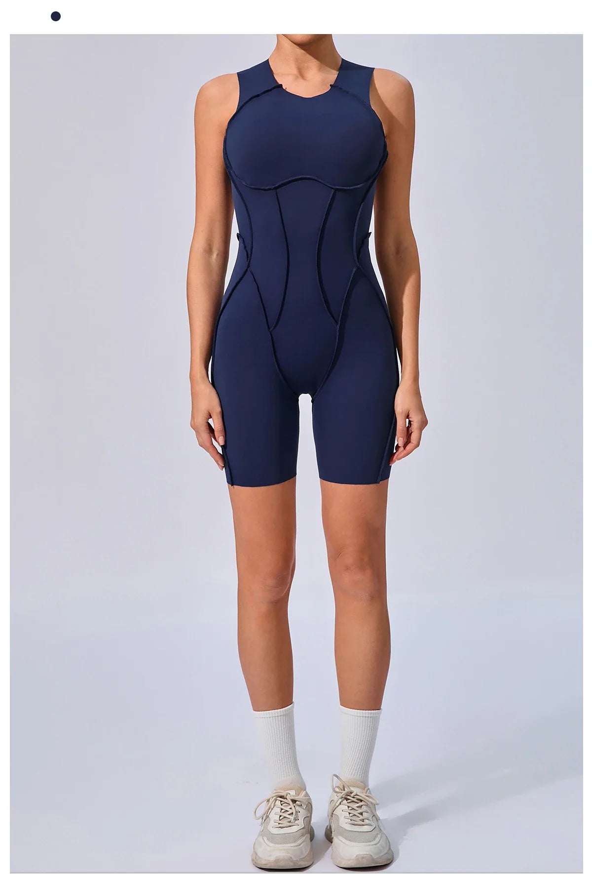 Women's Padded Sport Jumpsuit Gym Fitness Activewear