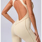 Women's Padded Sport Jumpsuit Gym Fitness Activewear