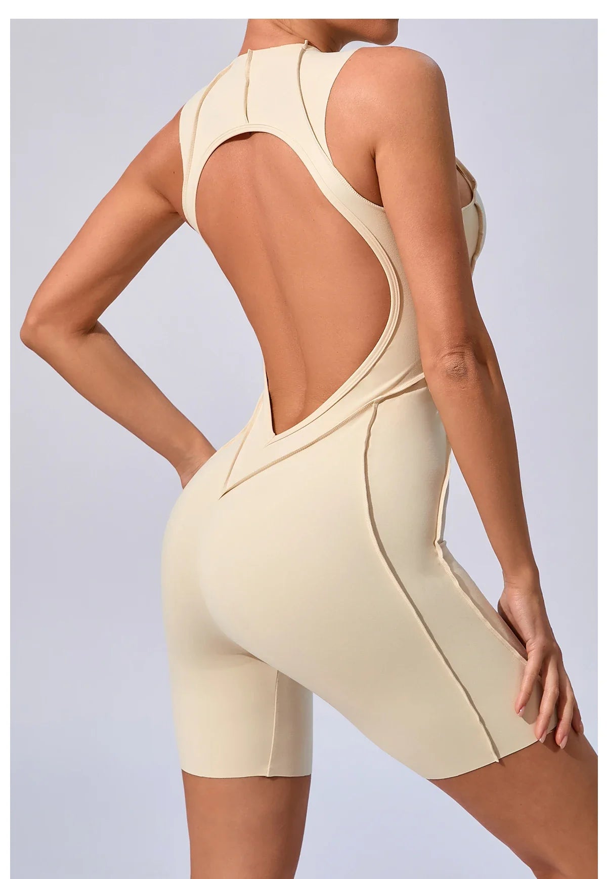 Women's Padded Sport Jumpsuit Gym Fitness Activewear