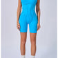 Women's Padded Sport Jumpsuit Gym Fitness Activewear