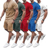 Men's Casual Activewear Running T-Shirt with Shorts