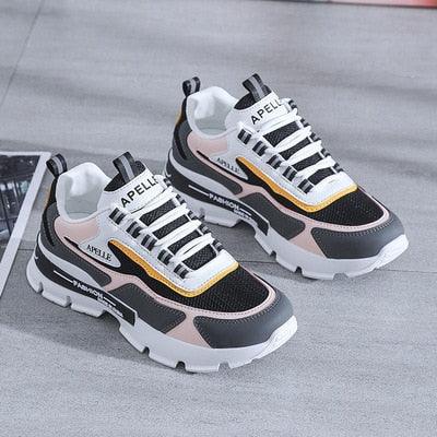 Women's Mesh Running Shoes Breathable Platform Sneakers