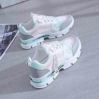 Women's Mesh Running Shoes Breathable Platform Sneakers