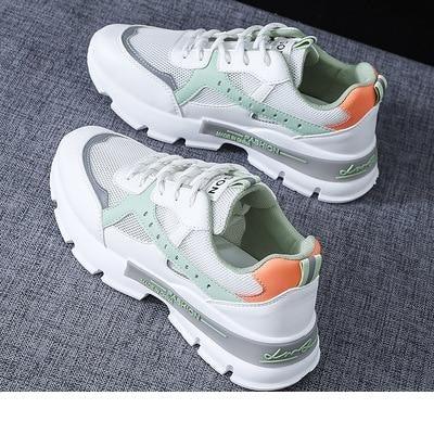 Women's Mesh Running Shoes Breathable Platform Sneakers