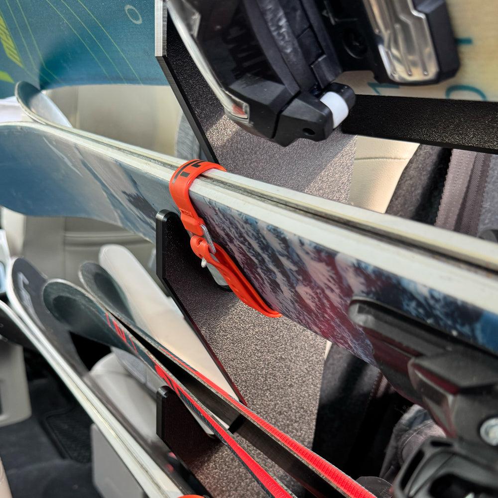 TRAPSKI Tower Internal Ski Rack with Security Strap Vehicle Storage System